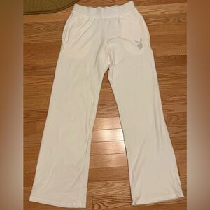 Authentic PLAYBOY White Velvet Pants